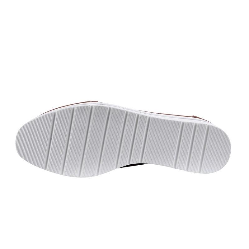 Women's Casual Platform Sneakers, Breathable Leather Walking Shoes