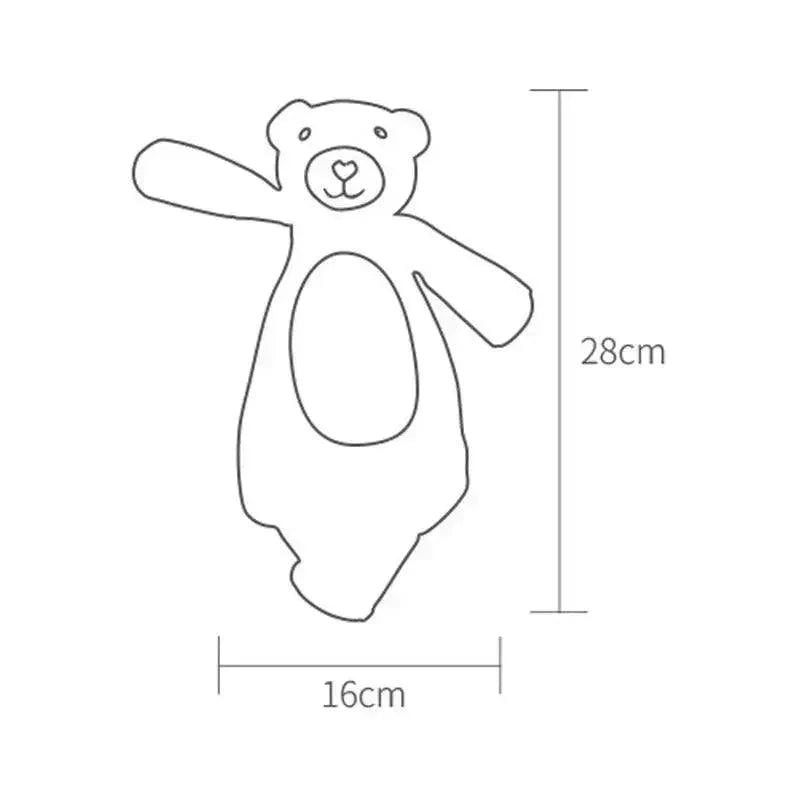 Soft Rabbit Security Blanket & Plush Soothing Toy for Newborns