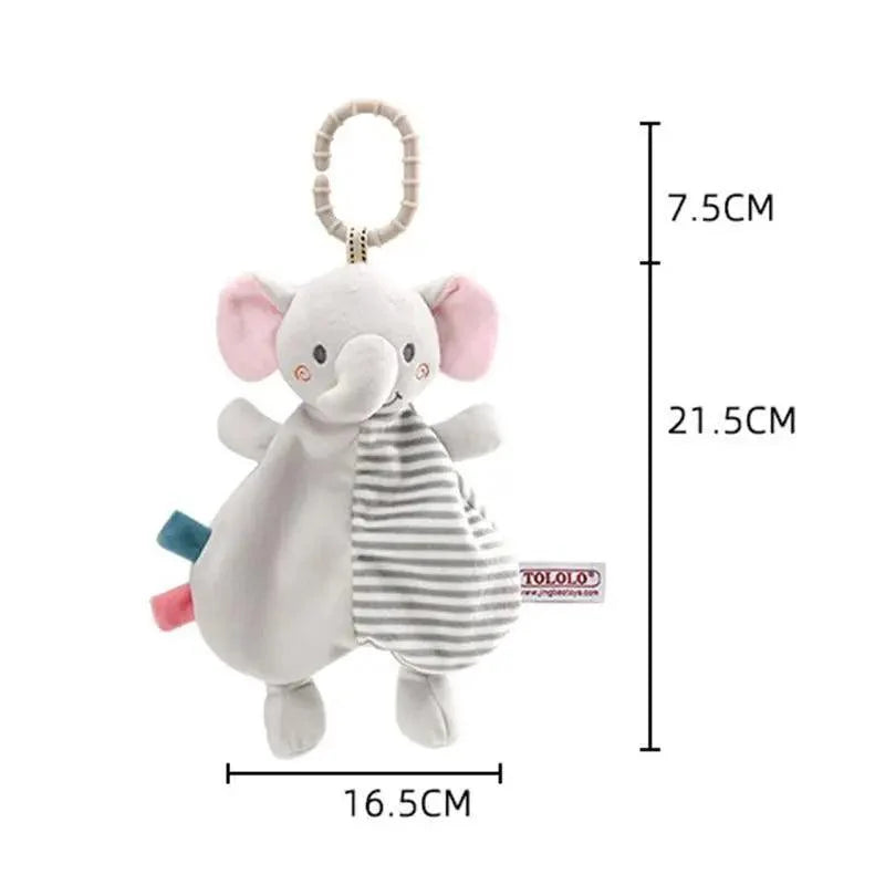 Soft Rabbit Security Blanket & Plush Soothing Toy for Newborns