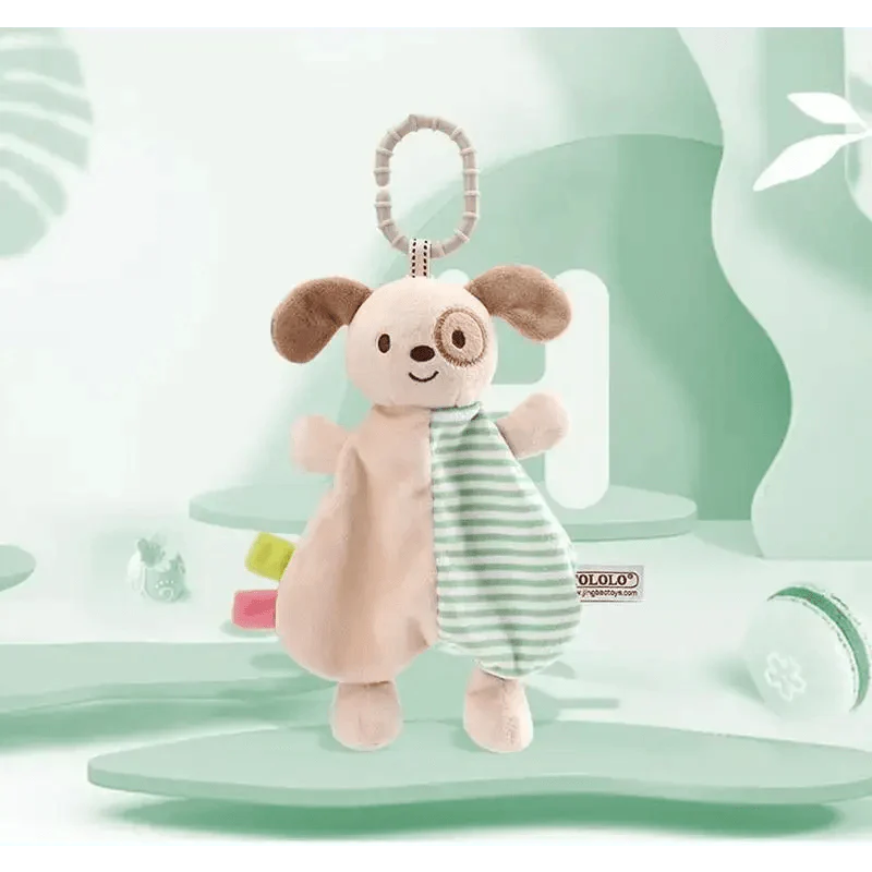 Soft Rabbit Security Blanket & Plush Soothing Toy for Newborns