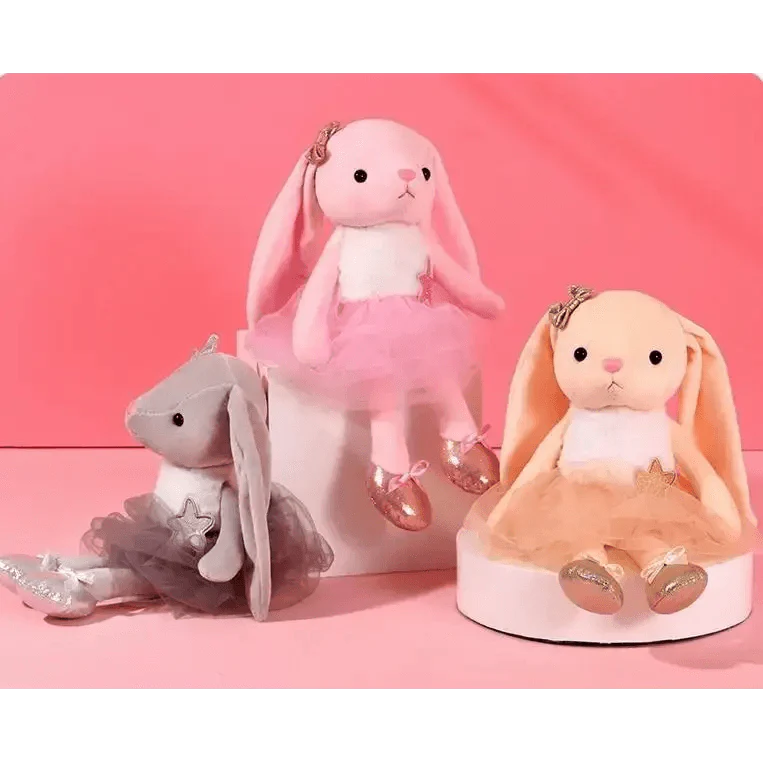 Soft Rabbit Security Blanket & Plush Soothing Toy for Newborns