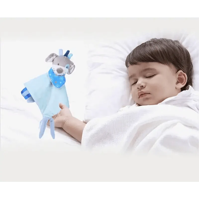 Soft Rabbit Security Blanket & Plush Soothing Toy for Newborns