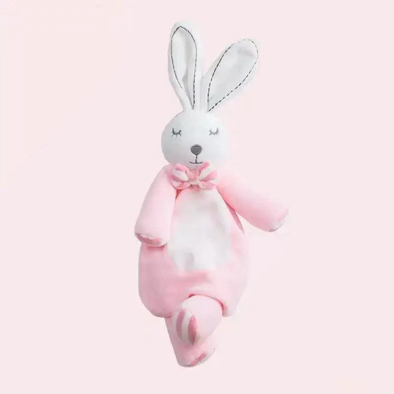 Soft Rabbit Security Blanket & Plush Soothing Toy for Newborns