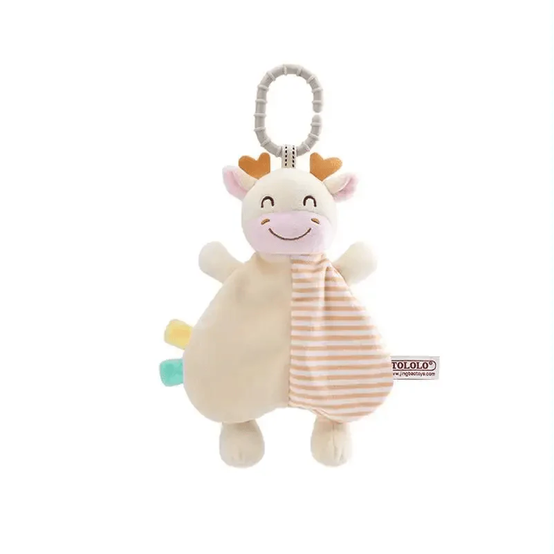 Soft Rabbit Security Blanket & Plush Soothing Toy for Newborns