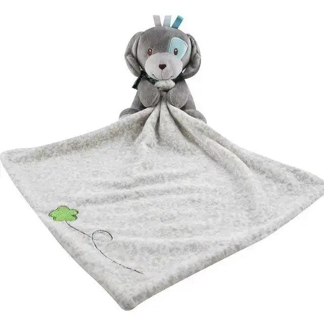 Soft Rabbit Security Blanket & Plush Soothing Toy for Newborns