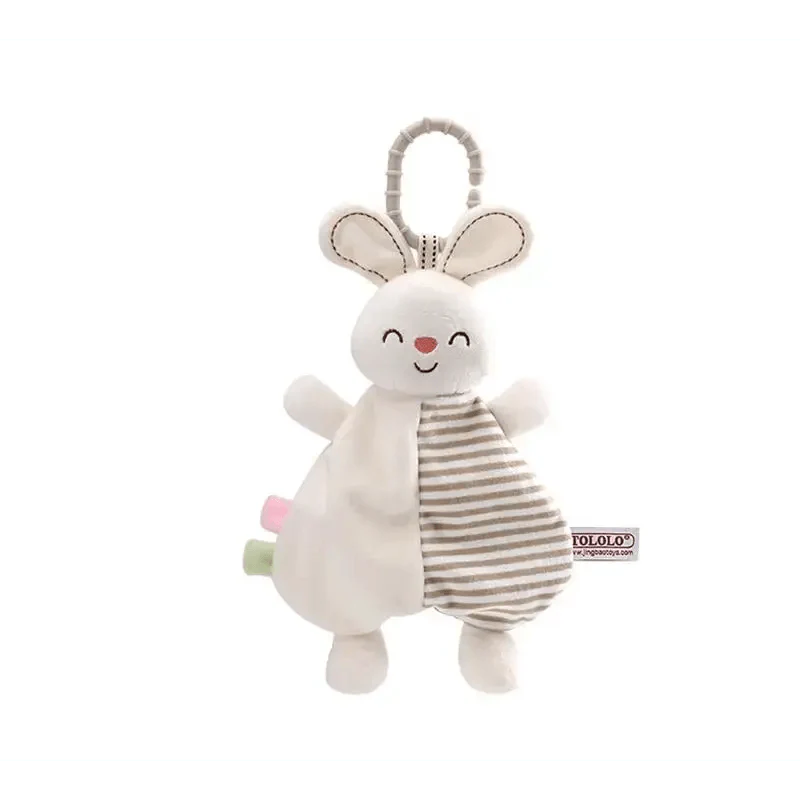 Soft Rabbit Security Blanket & Plush Soothing Toy for Newborns