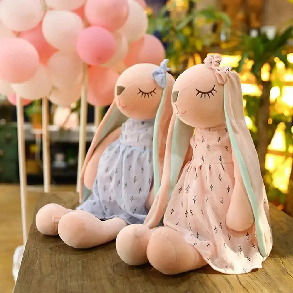 Soft Rabbit Security Blanket & Plush Soothing Toy for Newborns