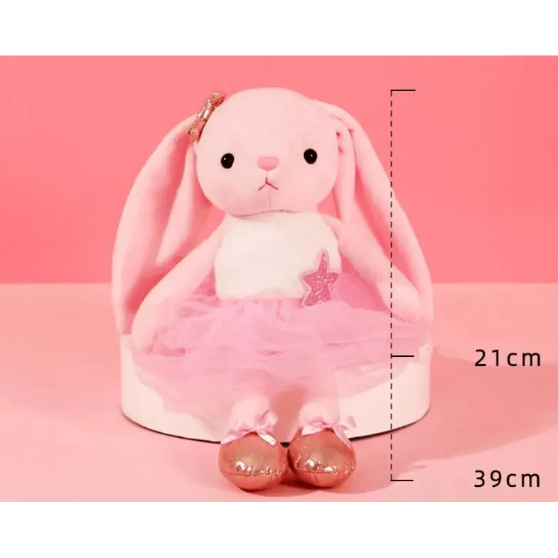 Soft Rabbit Security Blanket & Plush Soothing Toy for Newborns
