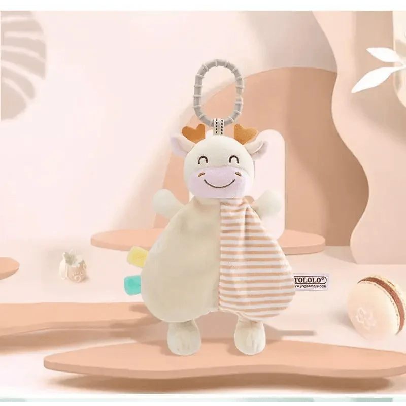 Soft Rabbit Security Blanket & Plush Soothing Toy for Newborns