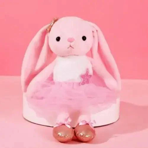 Soft Rabbit Security Blanket & Plush Soothing Toy for Newborns