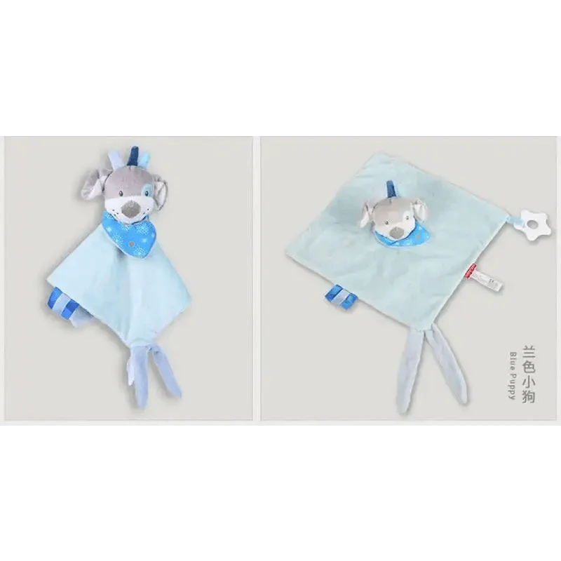 Soft Rabbit Security Blanket & Plush Soothing Toy for Newborns
