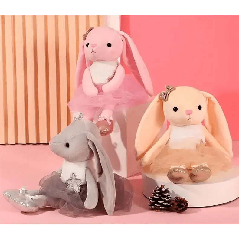Soft Rabbit Security Blanket & Plush Soothing Toy for Newborns