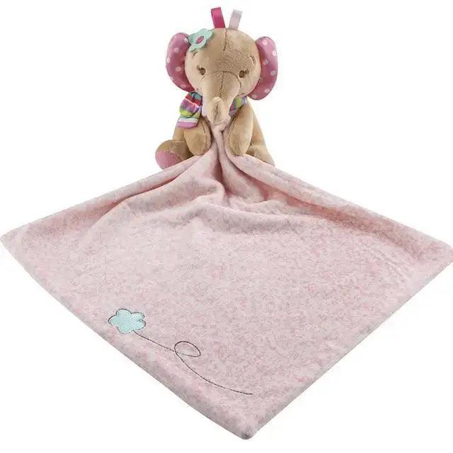 Soft Rabbit Security Blanket & Plush Soothing Toy for Newborns
