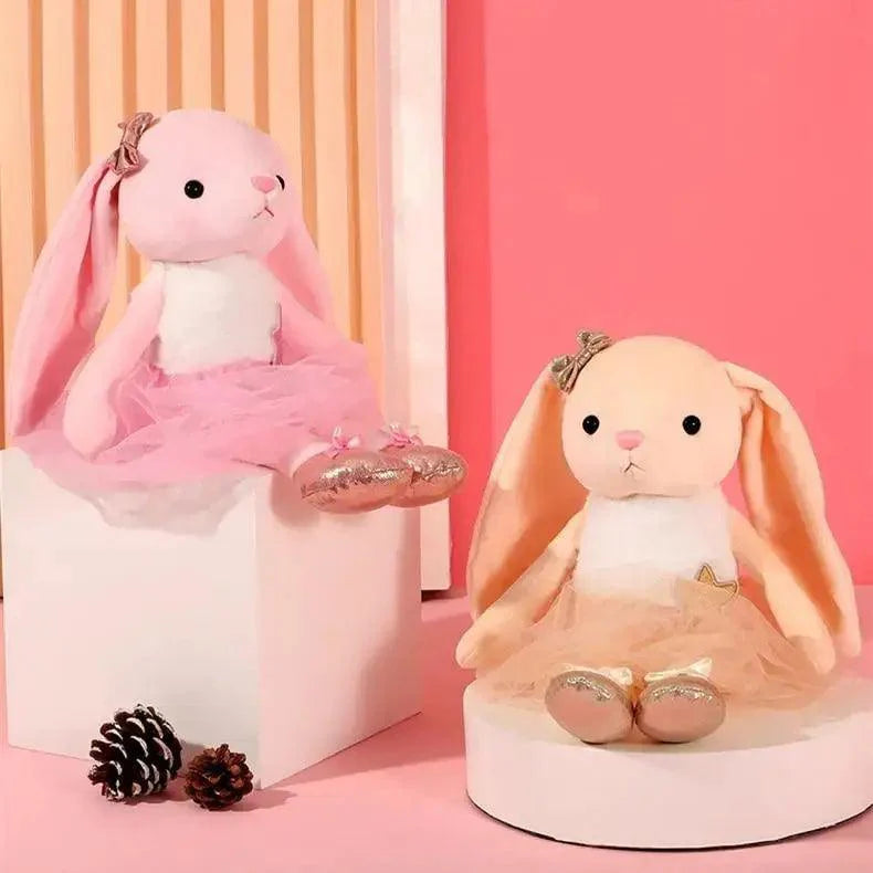 Soft Rabbit Security Blanket & Plush Soothing Toy for Newborns