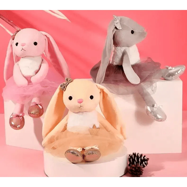 Soft Rabbit Security Blanket & Plush Soothing Toy for Newborns