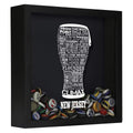 New Jersey Beer Typography Shadow Box
