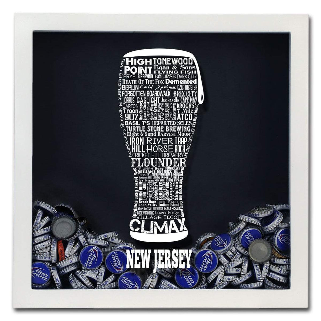 New Jersey Beer Typography Shadow Box