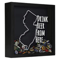 New Jersey Drink Beer From Here Beer Cap Shadow Box