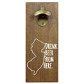 New Jersey Drink Beer From Here Cap Catching Magnetic Bottle Opener