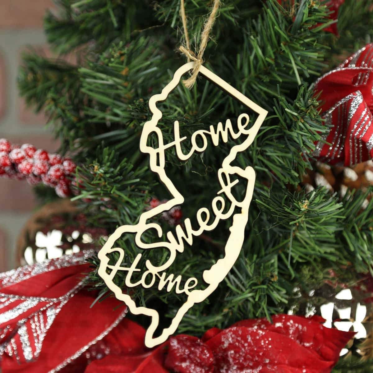 New Jersey Home Sweet Home Ornaments