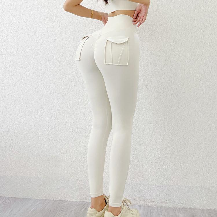 High-Waist Pocket Leggings for Running and Gym Workout