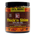 20 oz bottle of Fantasia IC Thick 'N Shine Styling Gel for professional hair styling