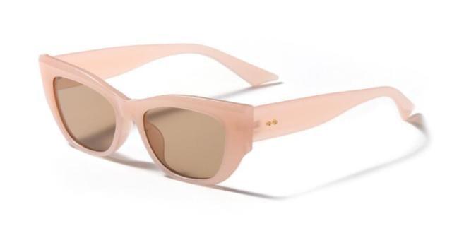 Modern Pink Cat Eye Sunglasses, UV400 Protection Frames