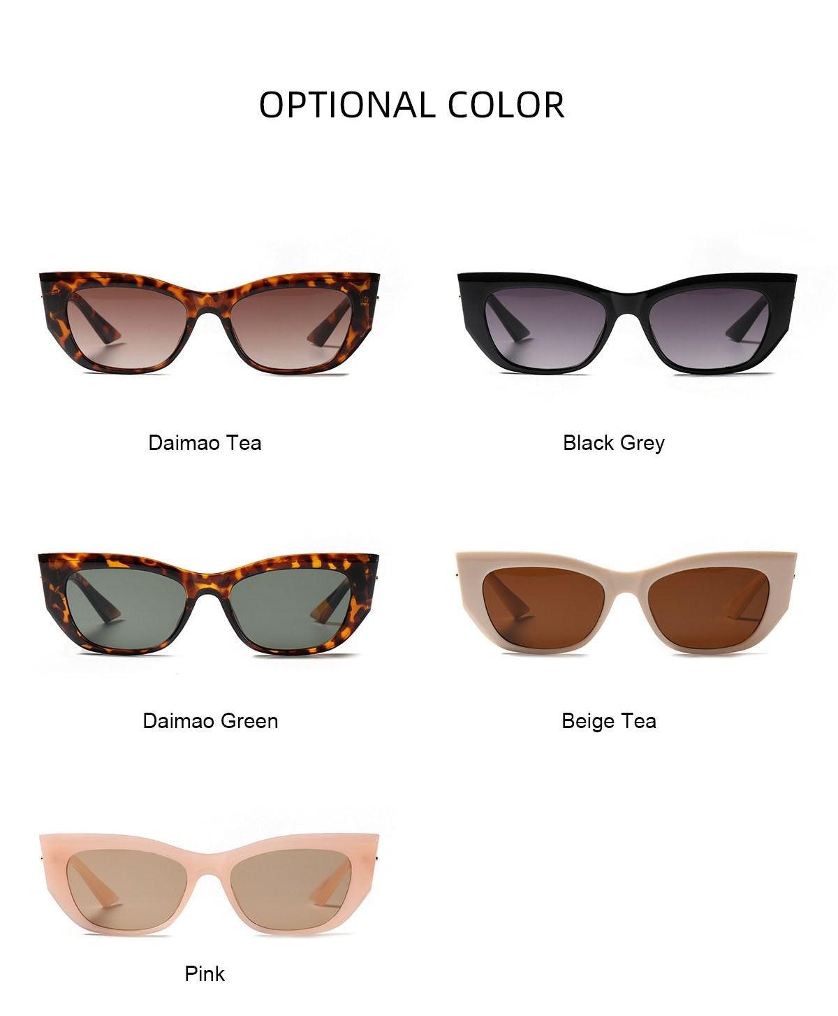 Modern Pink Cat Eye Sunglasses, UV400 Protection Frames
