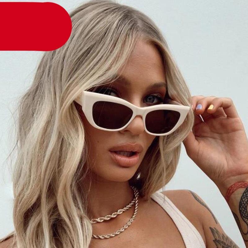 Fashionable pink cat eye sunglasses with lightweight frames and UV400 protection