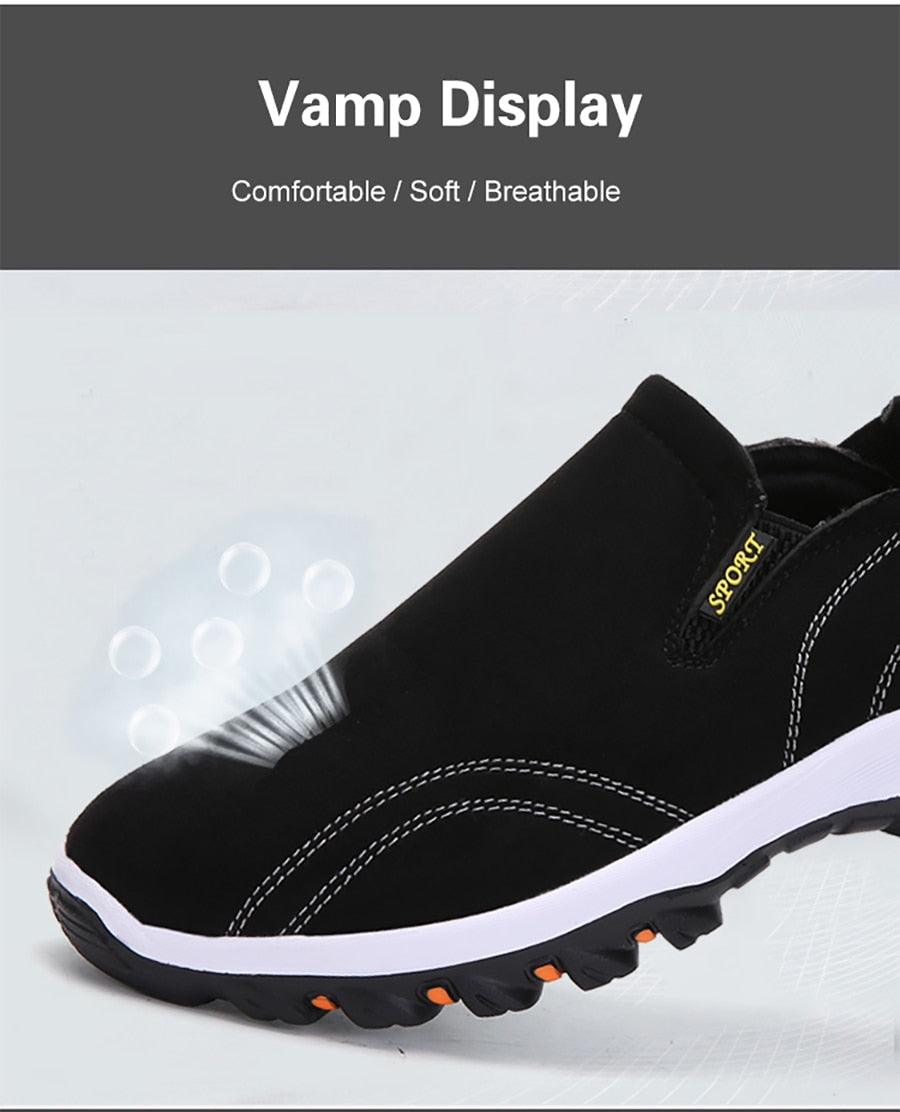 Men's Lightweight Knit Mesh Running Shoes Non-Slip Walking Sneakers