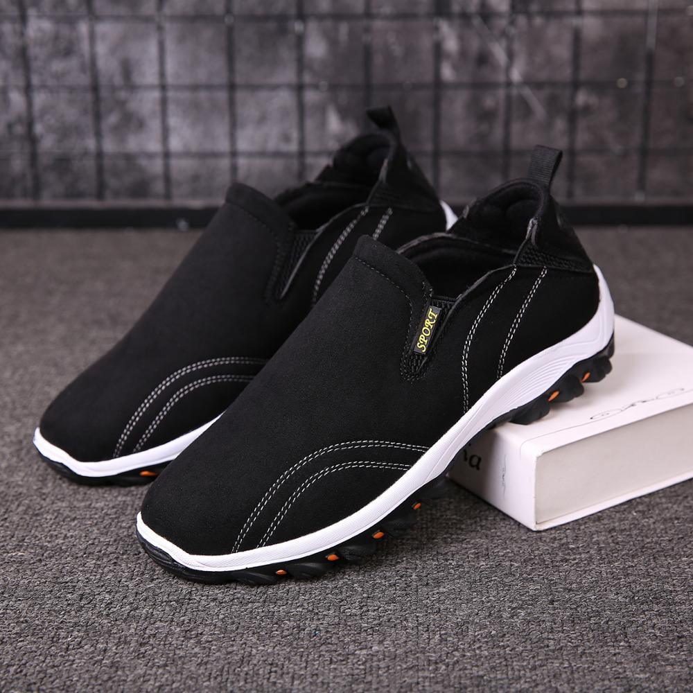 Men's Lightweight Knit Mesh Running Shoes Non-Slip Walking Sneakers