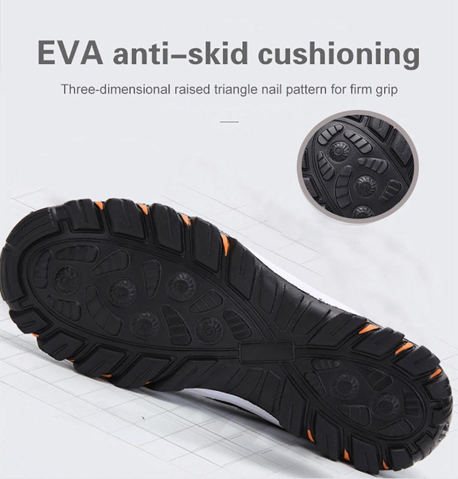 Men's Lightweight Knit Mesh Running Shoes Non-Slip Walking Sneakers