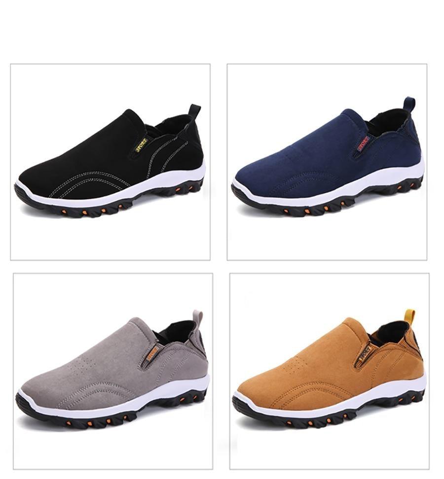 Men's Lightweight Knit Mesh Running Shoes Non-Slip Walking Sneakers