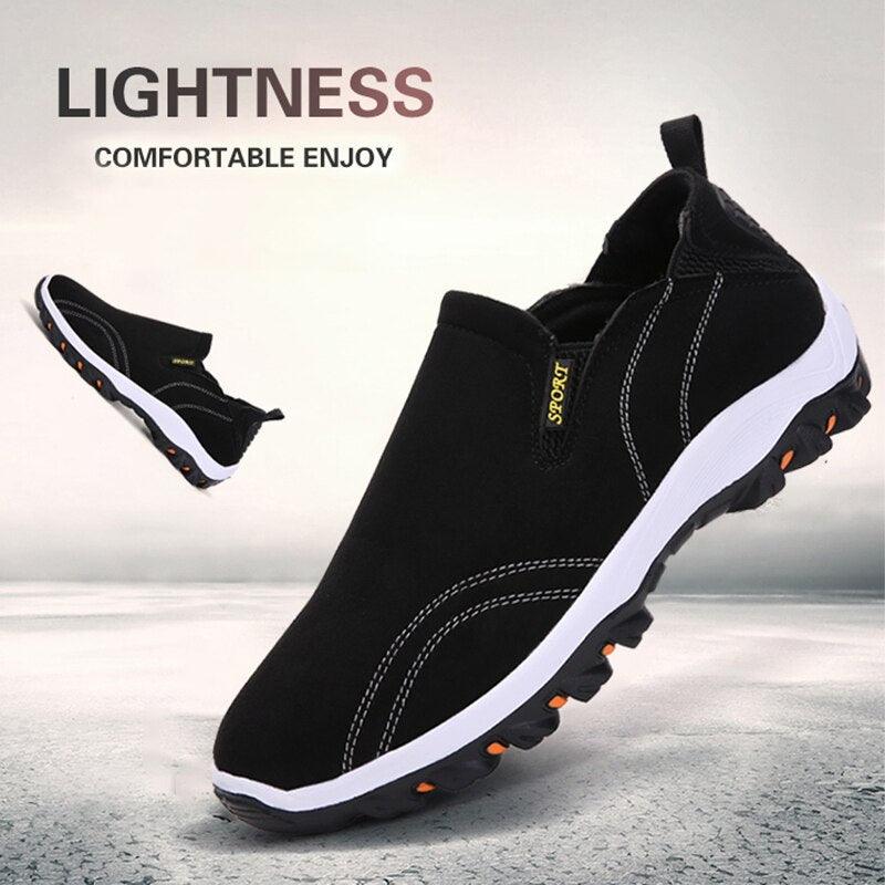 Men's Lightweight Knit Mesh Running Shoes Non-Slip Walking Sneakers