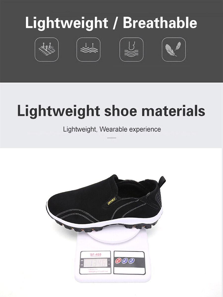 Men's Lightweight Knit Mesh Running Shoes Non-Slip Walking Sneakers
