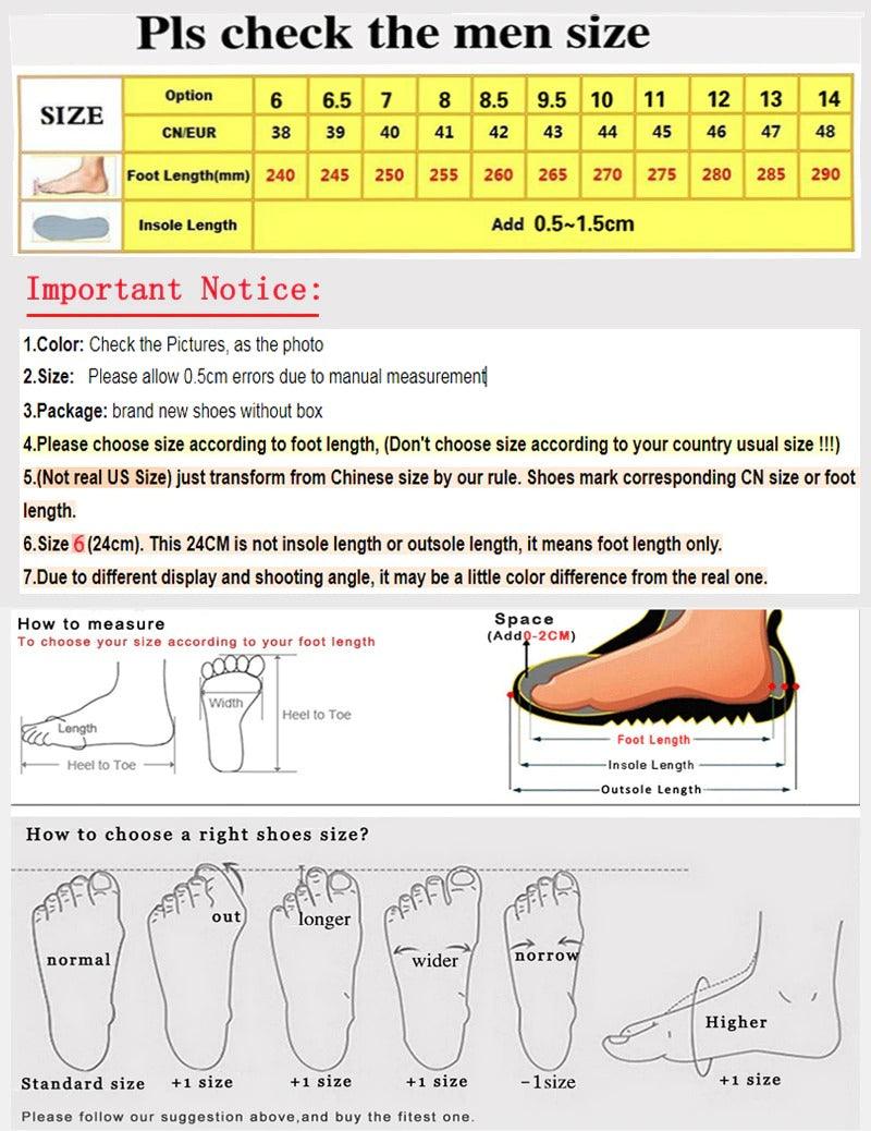 Men's Breathable Mesh Running Sneakers - Luxury Black White Shoes