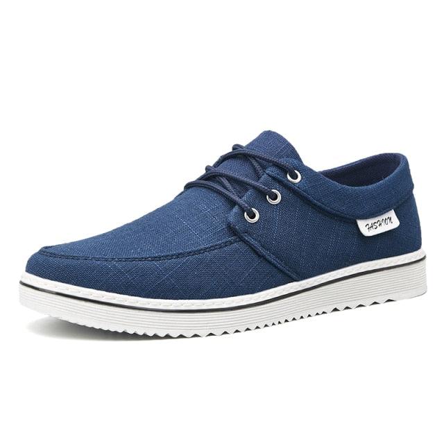 Men's Lightweight Casual Walking Sneakers - Comfortable Flat Shoes