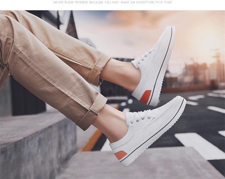 Men's Lightweight Casual Walking Sneakers - Comfortable Flat Shoes