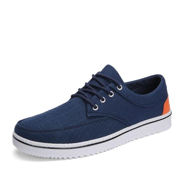 Men's Lightweight Casual Walking Sneakers - Comfortable Flat Shoes