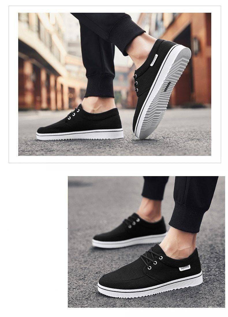 Men's Lightweight Casual Walking Sneakers - Comfortable Flat Shoes