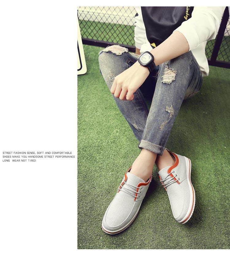 Men's Lightweight Casual Walking Sneakers - Comfortable Flat Shoes