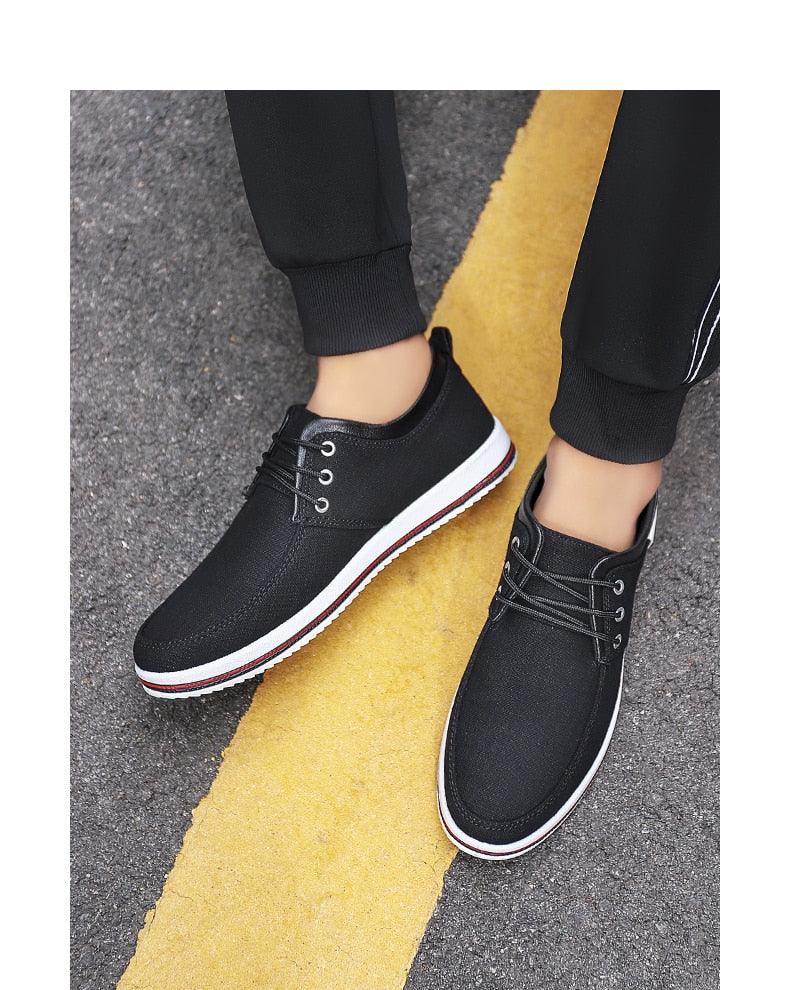 Men's Lightweight Casual Walking Sneakers - Comfortable Flat Shoes