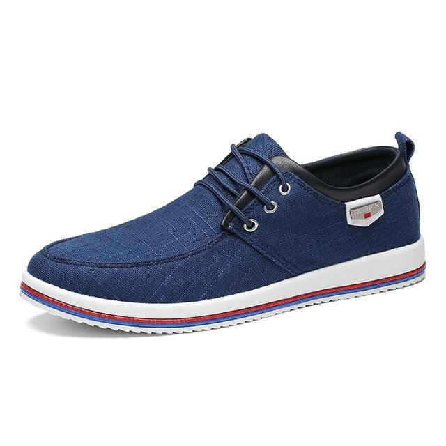 Men's Lightweight Casual Walking Sneakers - Comfortable Flat Shoes