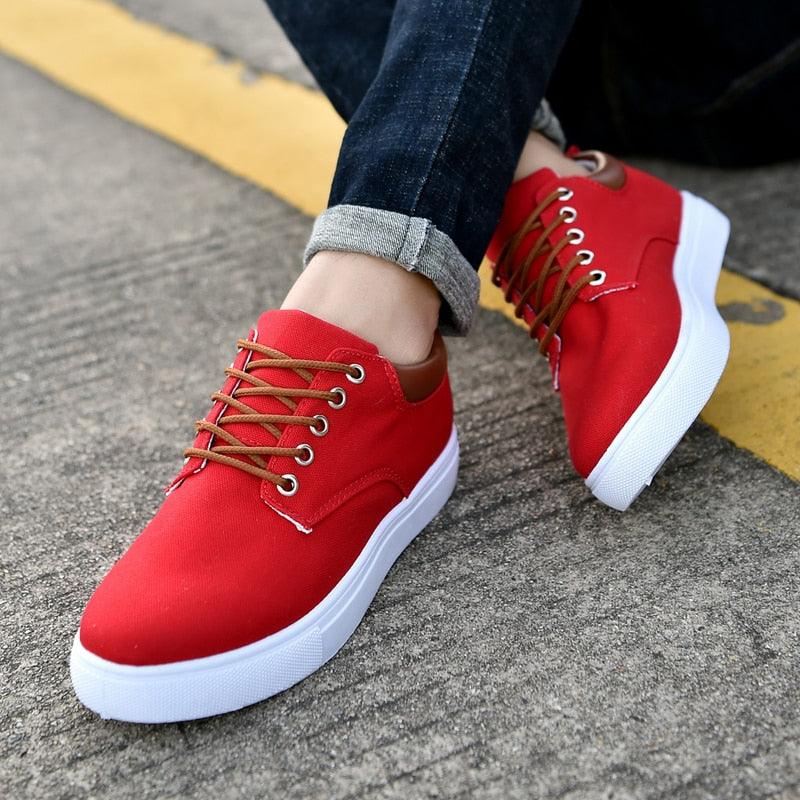 Men's Casual Canvas Sneakers Lightweight Breathable Flats