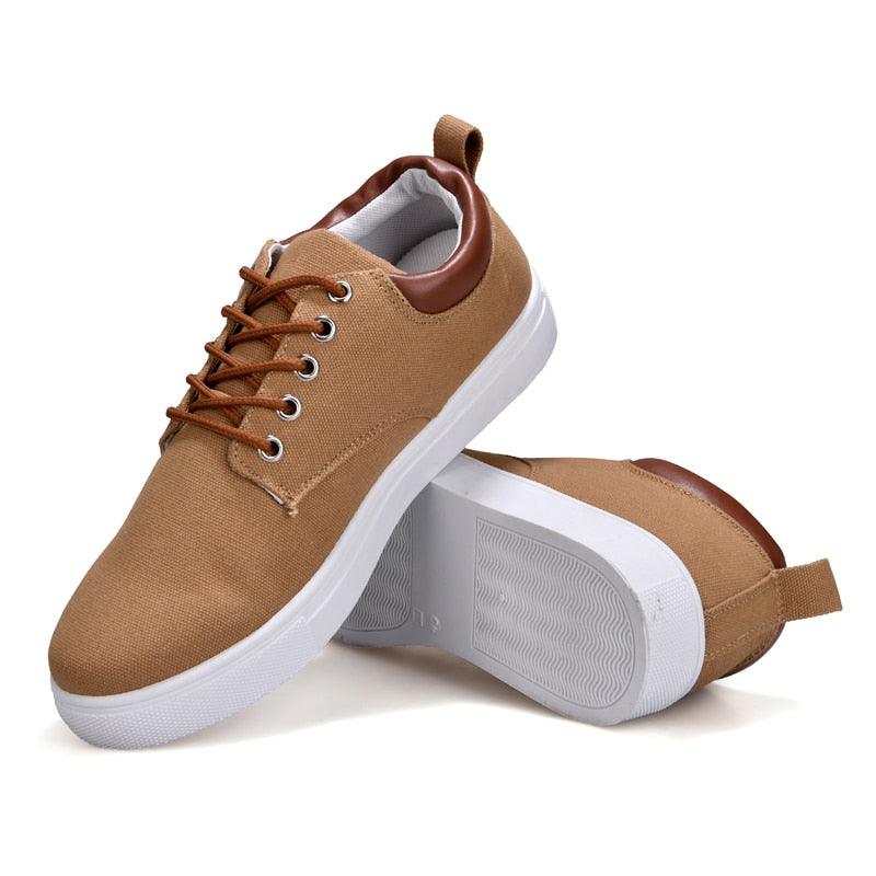 Men's Casual Canvas Sneakers Lightweight Breathable Flats