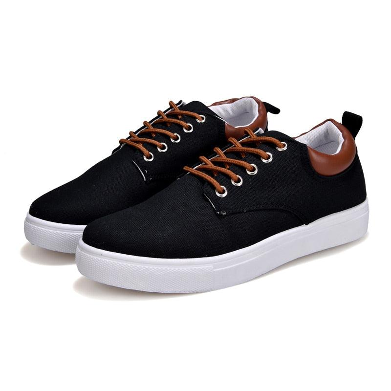 Men's Casual Canvas Sneakers Lightweight Breathable Flats
