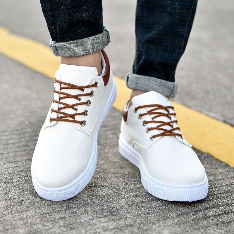 Men's Casual Canvas Sneakers Lightweight Breathable Flats