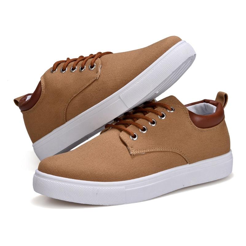 Men's Casual Canvas Sneakers Lightweight Breathable Flats