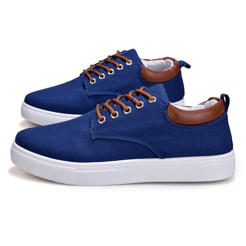 Men's Casual Canvas Sneakers Lightweight Breathable Flats