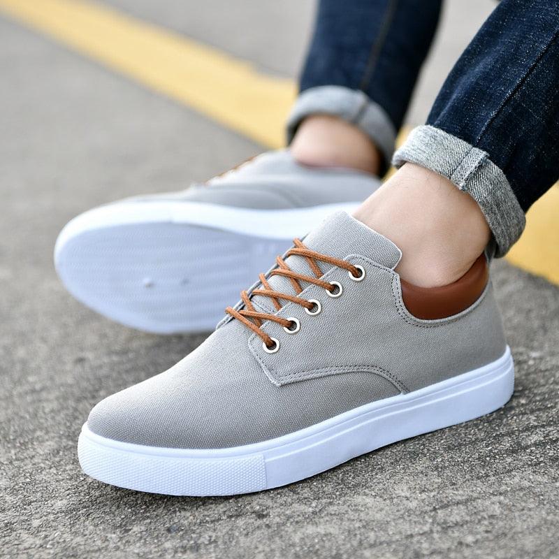 Men's Casual Canvas Sneakers Lightweight Breathable Flats